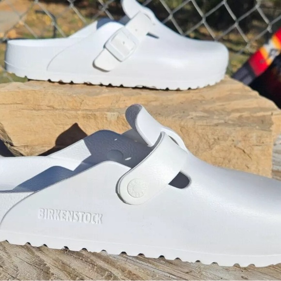 Birkenstock Boston Clogs White Size 39 - Picture 2 of 6